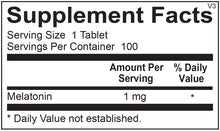 Load image into Gallery viewer, Melatonin 1mg